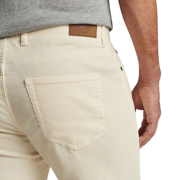 Peter Millar Mens White Corduroy Pants Size 38 Straight Leg Everyday Trousers - Picture 4 of 7